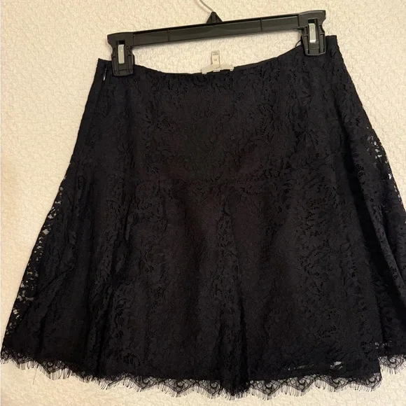 Joie Black Mini Skirt with Lace for Cocktail - Picture 2 of 3